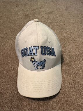 GOAT USA Embroidered Baseball Cap in white